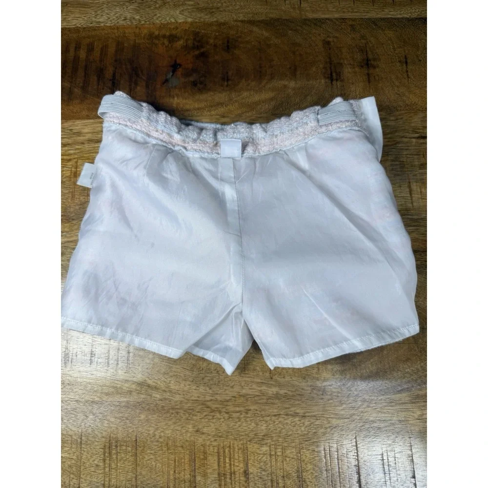 Janie and Jack Girls Boucle Tweed Shorts Size 5 Pink Blue Lined Dressy